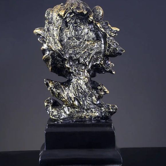 Lion King Head Statue | Home Office Table Desk Decor Figurine Collectible #1218 - Picture 5 of 5